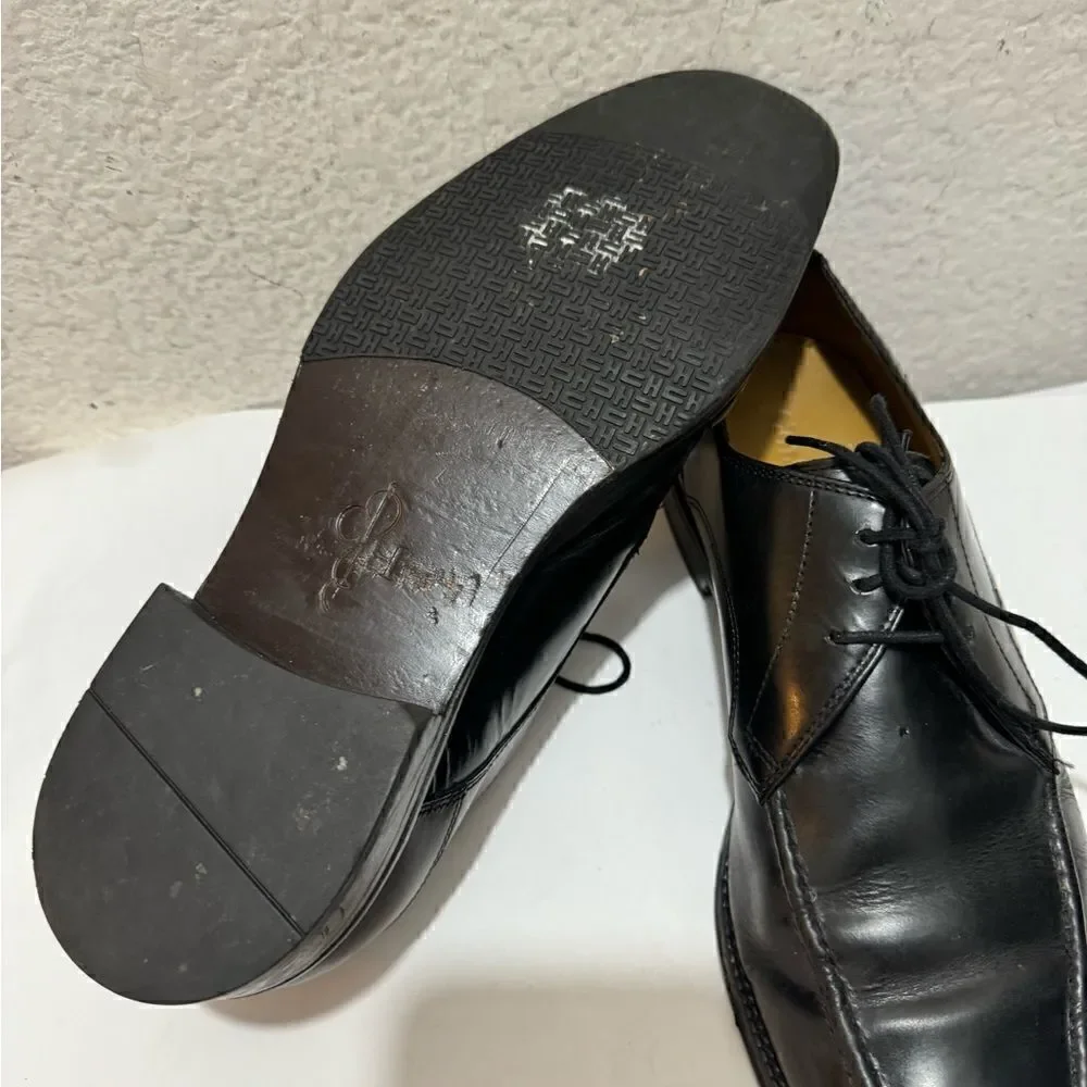 Cole Haan Eaton Apron Toe Derby Oxford Dress Shoes Black